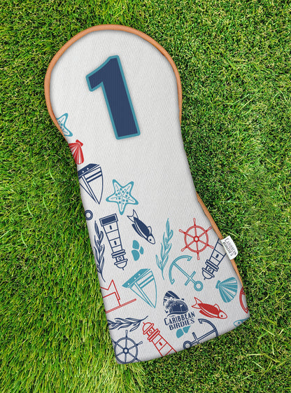 Nautical headcovers Driver and Woods Headcovers