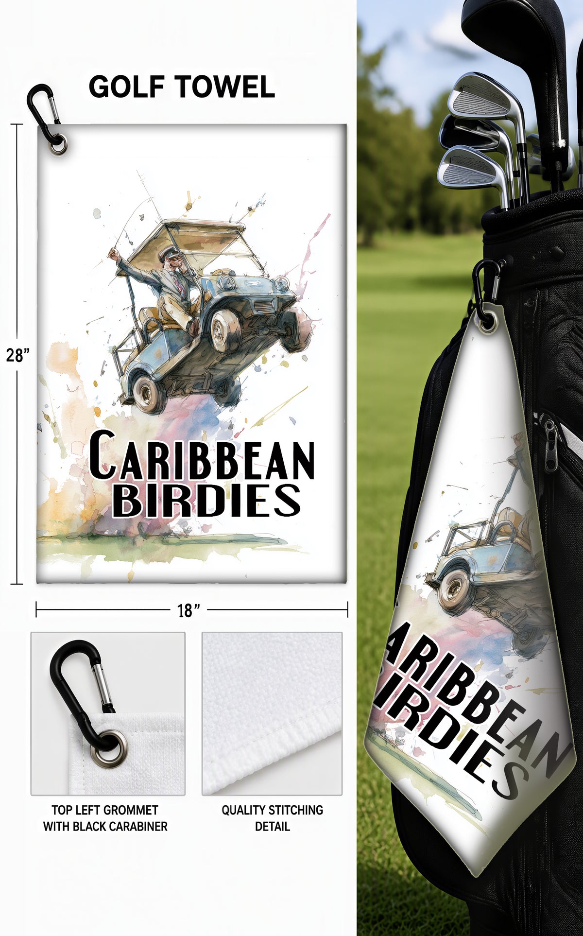 Golf Towels 18 x 28
