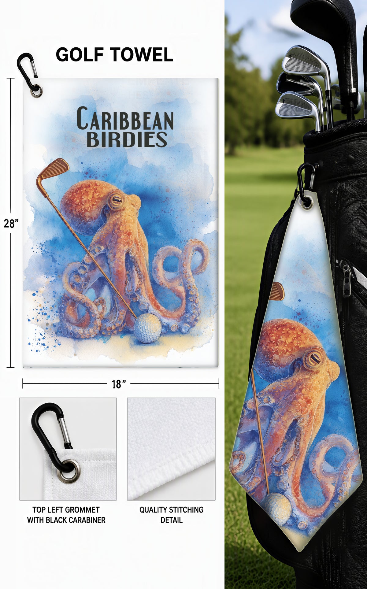 Golf Towels 18 x 28